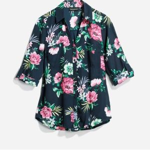 Fortune + Ivy  Christelle Button Down Blouse size XL